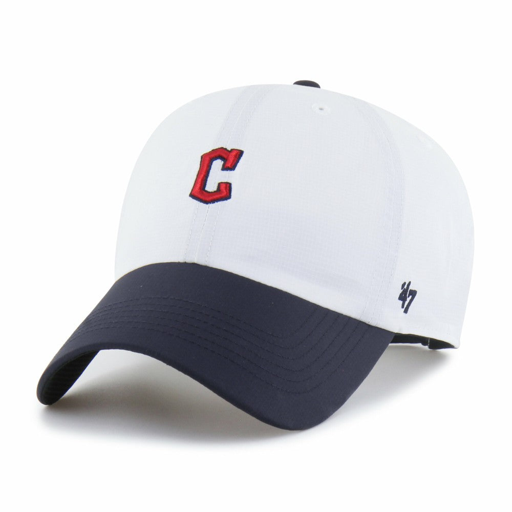 Cleveland Guardians Vista Mini Clean Up brrr° Adjustable Hat - White/Navy | 47 brand