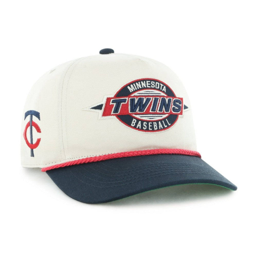 Minnesota Twins Youth Frame Out Hitch Adjustable Hat - Natural/Navy | 47 brand