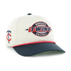 Minnesota Twins Youth Frame Out Hitch Adjustable Hat - Natural/Navy | 47 brand