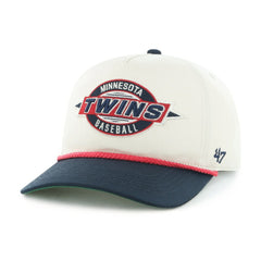 Minnesota Twins Youth Frame Out Hitch Adjustable Hat - Natural/Navy | 47 brand