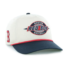 Boston Red Sox Youth Frame Out Hitch Adjustable Hat - Natural/Navy | 47 brand