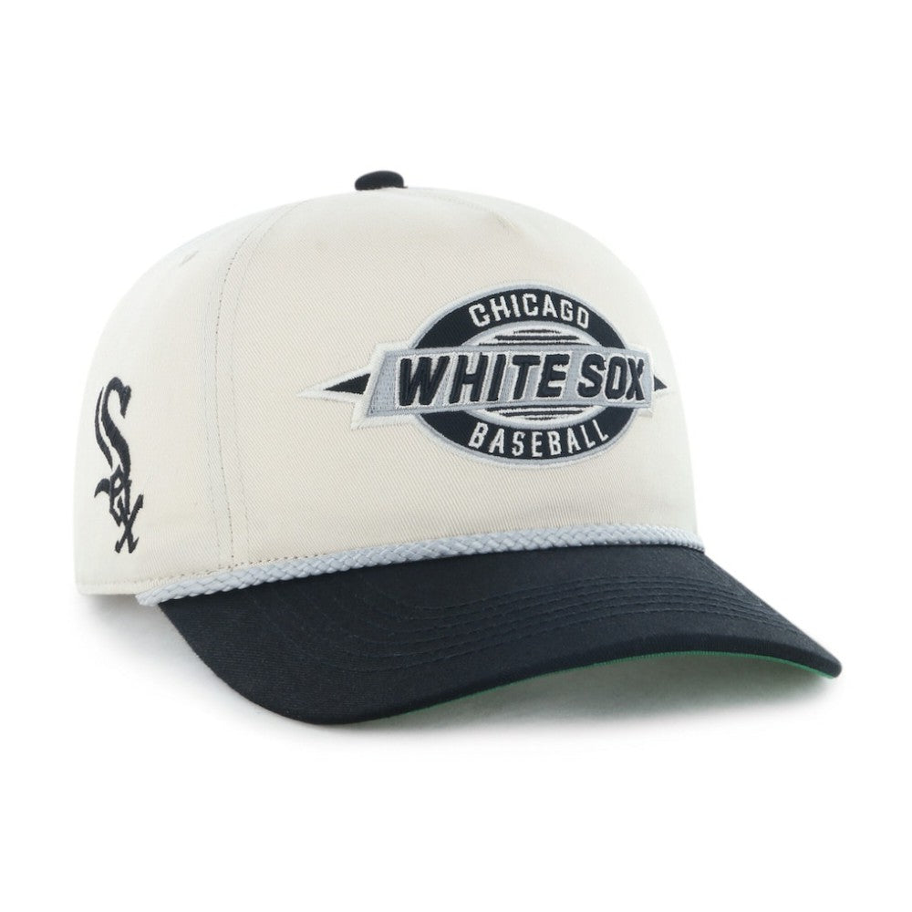 Chicago White Sox Youth Frame Out Hitch Adjustable Hat - Natural/Black | 47 brand