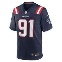 NFL New England Patriots Elijah Ponder Team Game Jersey