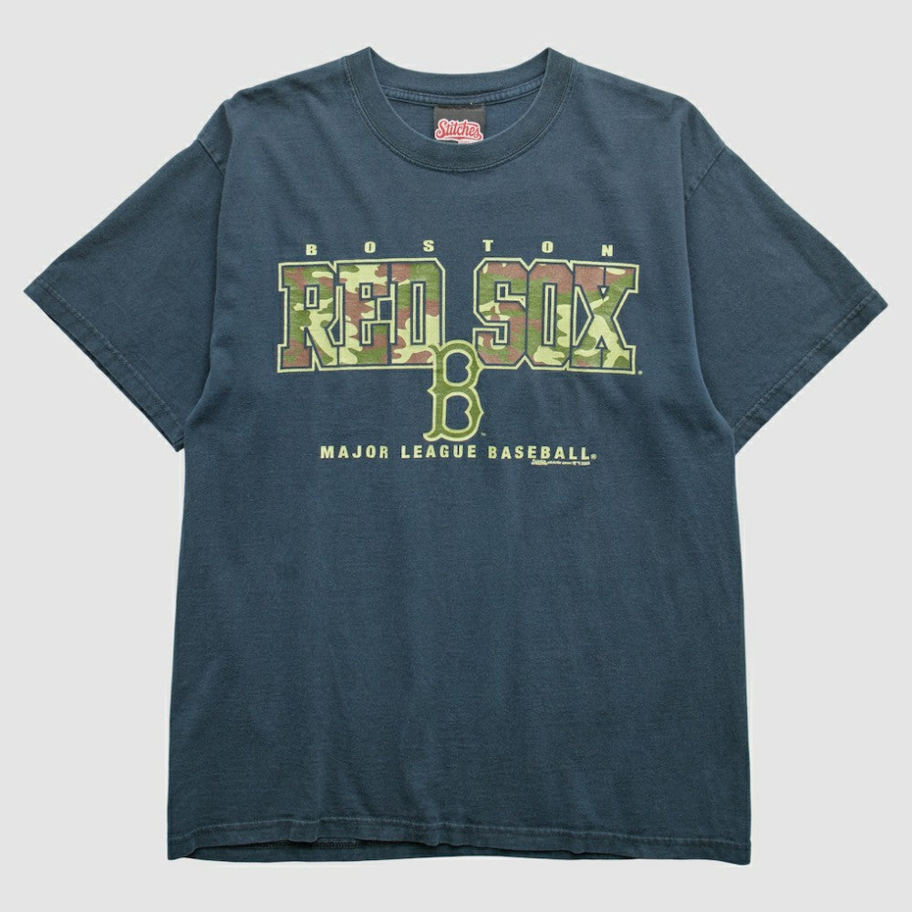 Boston Red Sox Stitches 2005 T-Shirt - Navy Vintage