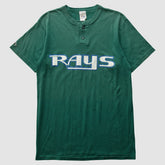 Tampa Bay Rays Majestic 90s T-Shirt - Green Vintage