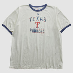 Texas Rangers Majestic 2010 T-Shirt - White Vintage