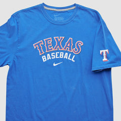 Texas Rangers 2010s T-Shirt - Blue Vintage | Nike