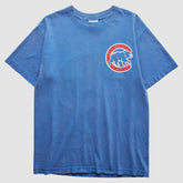 Chicago Cubs Majestic 2010s T-Shirt - Blue Vintage