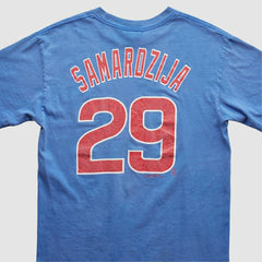 Chicago Cubs Majestic 2010s T-Shirt - Blue Vintage
