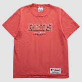 Cincinnati Reds Majestic 2002 T-Shirt - Red Vintage
