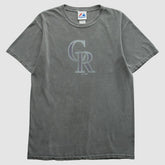 Colorado Rockies Majestic 2000s T-Shirt - Gray Vintage
