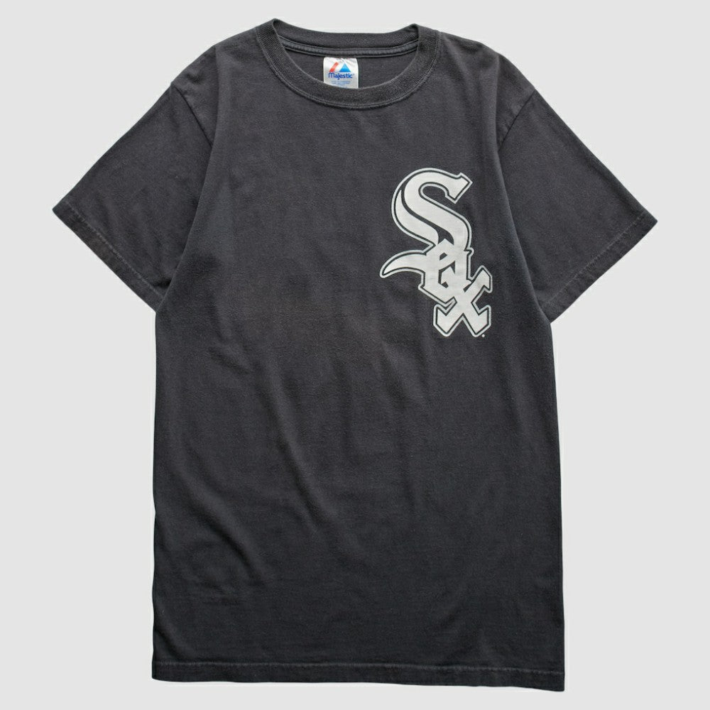 Chicago White Sox Majestic 2000s T-Shirt - Black Vintage
