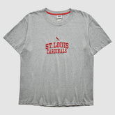 St. Louis Cardinals Lee Apparel 2000s T-Shirt - Gray Vintage