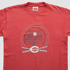 Cincinnati Reds Majestic 2000s T-Shirt - Red Vintage