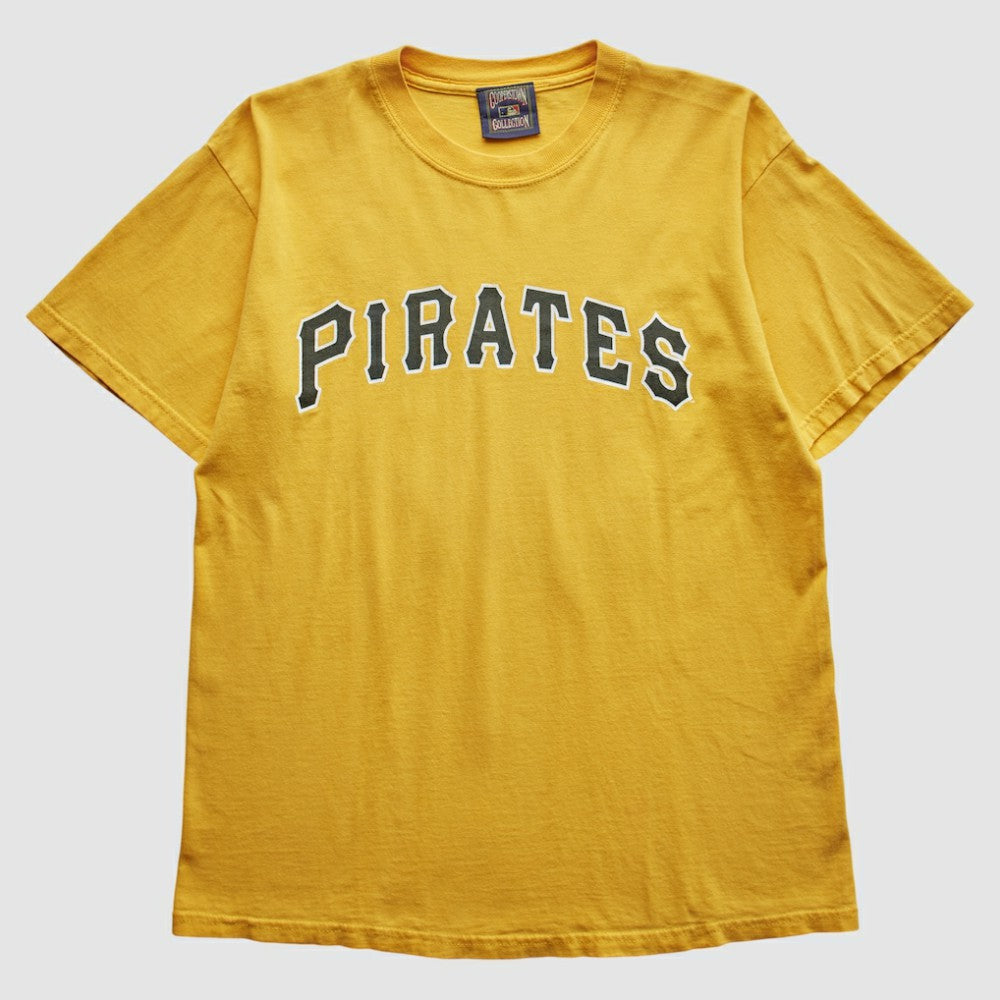 Pittsburgh Pirates Cooperstown Collection 2000s T-Shirt - Yellow Vintage
