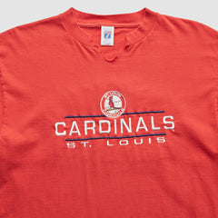 St. Louis Cardinals Logo 7 90s T-Shirt - Red Vintage