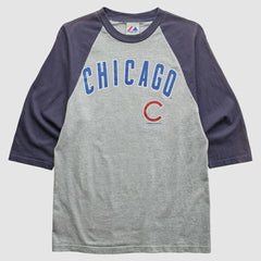 Chicago Cubs Majestic 2008 T-Shirt - Heather Gray Vintage