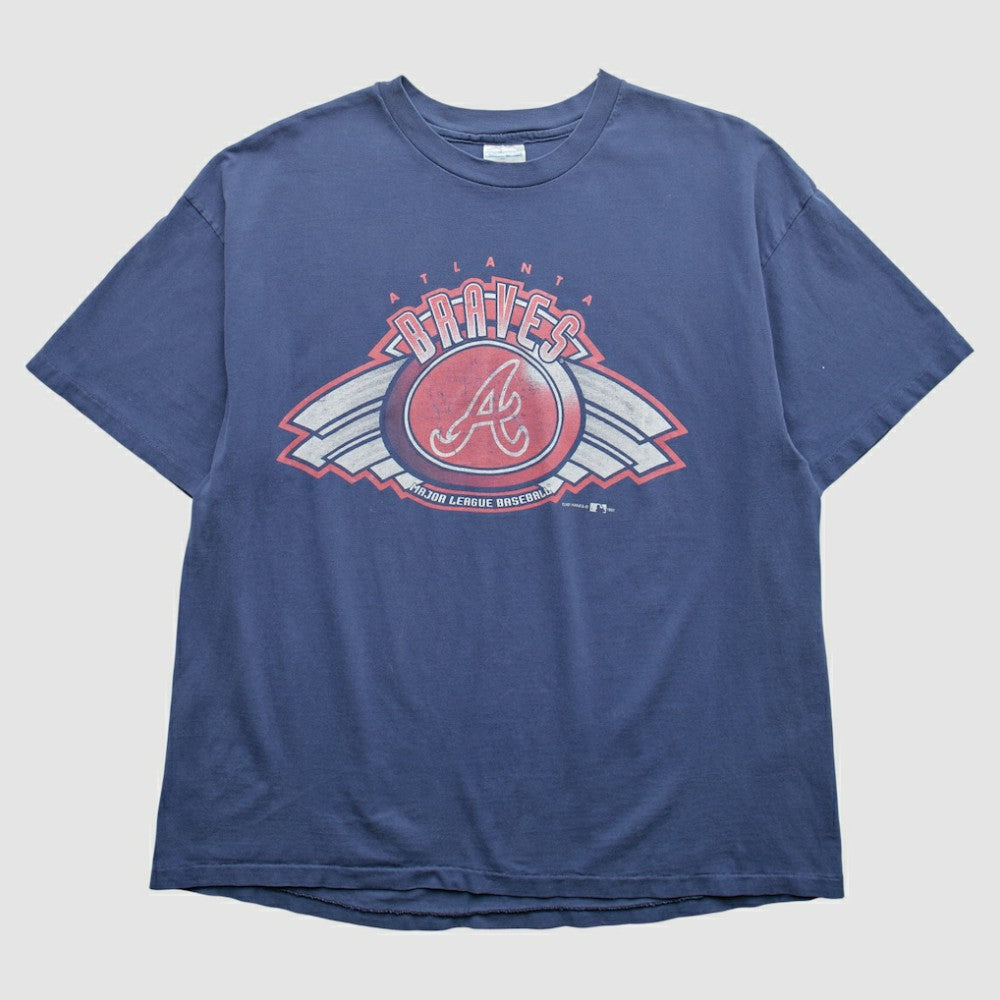 Atlanta Braves Hanes 1997 T-Shirt - Navy Vintage