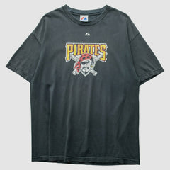 Pittsburgh Pirates Majestic 2010 T-Shirt - Black Vintage