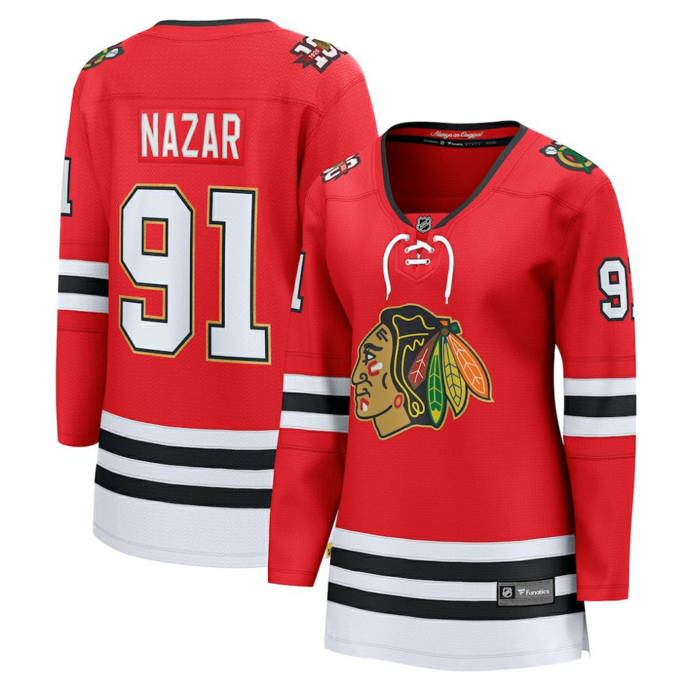 Frank Nazar Chicago Blackhawks Fanatics Women's Centennial Breakaway Player Jersey