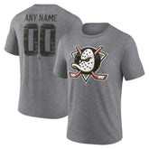 Anaheim Ducks Heritage Custom Tri-Blend T-Shirt