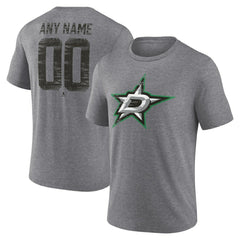 Dallas Stars Heritage Custom Tri-Blend T-Shirt