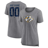 Nashville Predators Women's Heritage Custom Tri-Blend T-Shirt