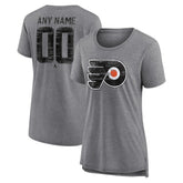 Philadelphia Flyers Women's Heritage Custom Tri-Blend T-Shirt