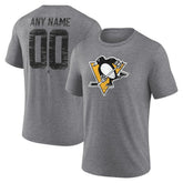 Pittsburgh Penguins Heritage Custom Tri-Blend T-Shirt