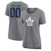 Toronto Maple Leafs Women's Heritage Custom Tri-Blend T-Shirt