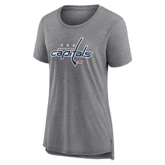 Washington Capitals Women's Heritage Custom Tri-Blend T-Shirt