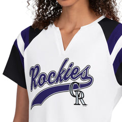 Colorado Rockies Starter Women's Game On Notch Neck T-Shirt - White