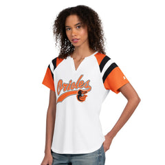 Baltimore Orioles Starter Women's Game On Notch Neck T-Shirt - White