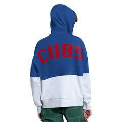 Chicago Cubs Starter Women's Wishbone Full-Zip Hoodie - Royal/Heather Gray