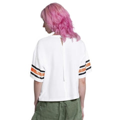 Baltimore Orioles Starter Women's Cropped Hurry Up Offense T-Shirt - White