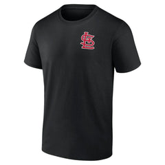 St. Louis Cardinals Profile Big & Tall Two-Sided Graphic T-Shirt - Black