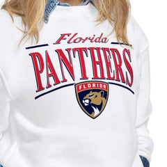 Florida Panthers Starter Women's Arch Stripe Fleece Sweatshirt