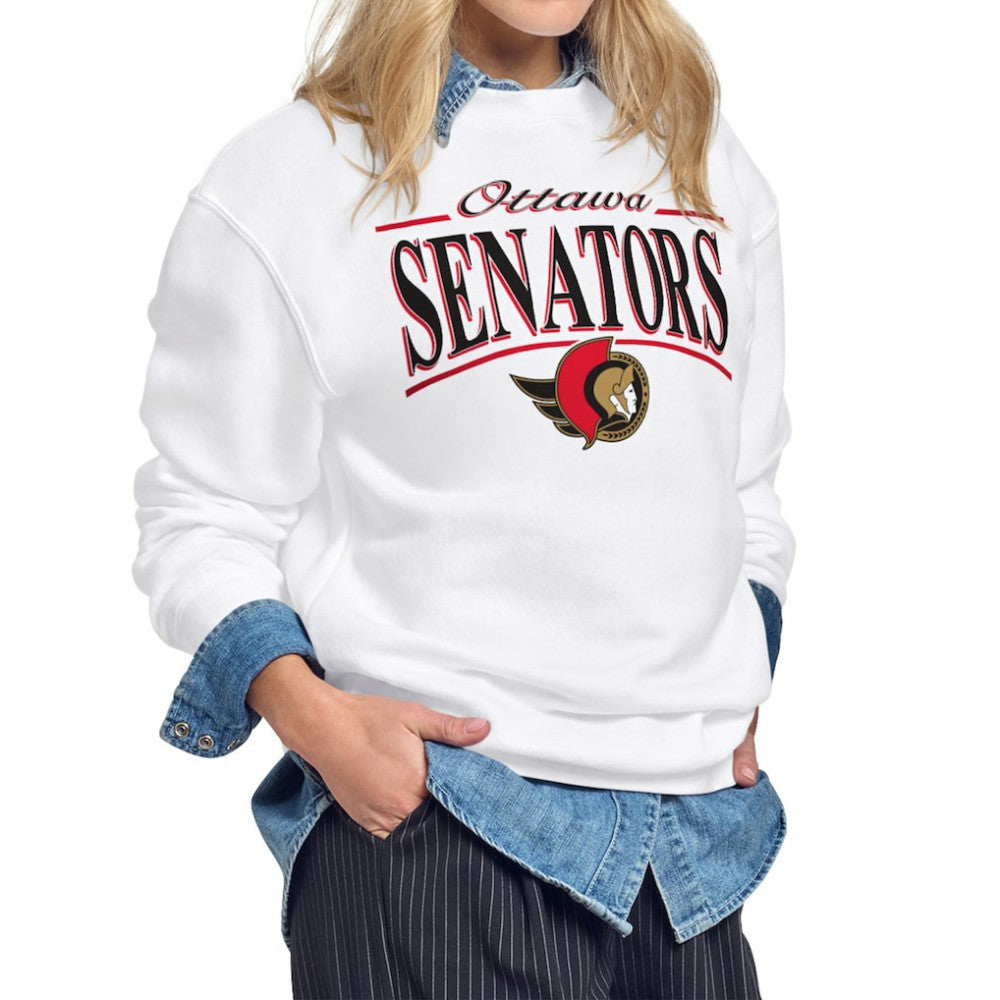 Ottawa Senators Starter Women's Arch Stripe Fleece Sweatshirt