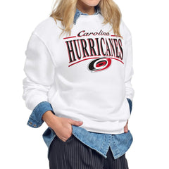 Carolina Hurricanes Starter Women's Arch Stripe Fleece Sweatshirt