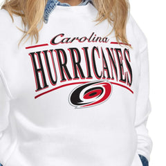 Carolina Hurricanes Starter Women's Arch Stripe Fleece Sweatshirt