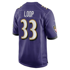 NFL Baltimore Ravens Tyler Loop Team Game Jersey