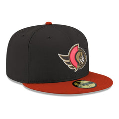 Ottawa Senators New Era Core Logo Two-Tone 59FIFTY Fitted Hat