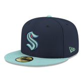 Seattle Kraken New Era Core Logo Two-Tone 59FIFTY Fitted Hat