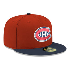 Montreal Canadiens New Era Core Logo Two-Tone 59FIFTY Fitted Hat