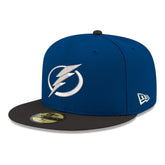 Tampa Bay Lightning New Era Core Logo Two-Tone 59FIFTY Fitted Hat
