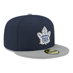Toronto Maple Leafs New Era Core Logo Two-Tone 59FIFTY Fitted Hat