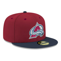Colorado Avalanche New Era Core Logo Two-Tone 59FIFTY Fitted Hat