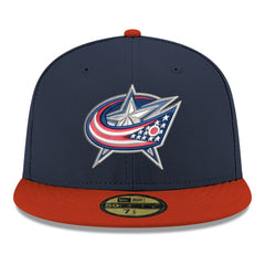 Columbus Blue Jackets New Era Core Logo Two-Tone 59FIFTY Fitted Hat