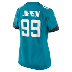 NFL Jacksonville Jaguars Austin Johnson Women's Team Game Jersey