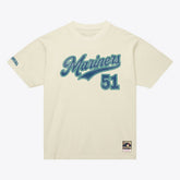 Ichiro Suzuki Seattle Mariners Cooperstown Collection Throwback Name & Number T-Shirt - Cream | Mitchell & Ness